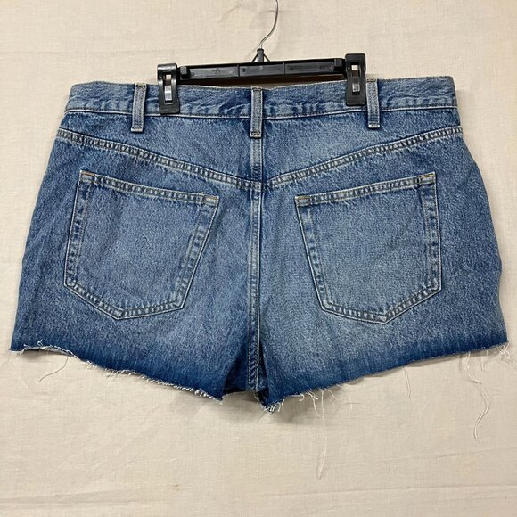 Universal Thread Women's 16 Blue High-Rise Cutoff Mini Jean Shorts Button Fly - Picture 13 of 15